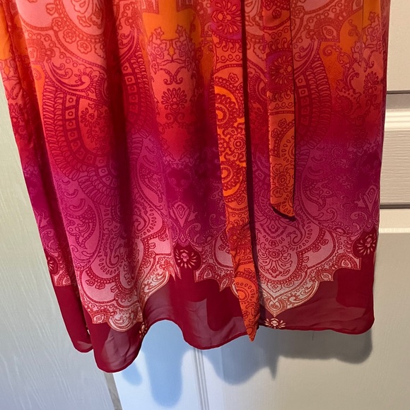 Rabbit Rabbit Rabbit Red and Orange Midi Dress - Picture 6 of 7